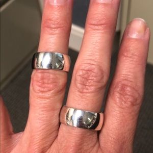 James Avery “Athena wide band” sterling silver